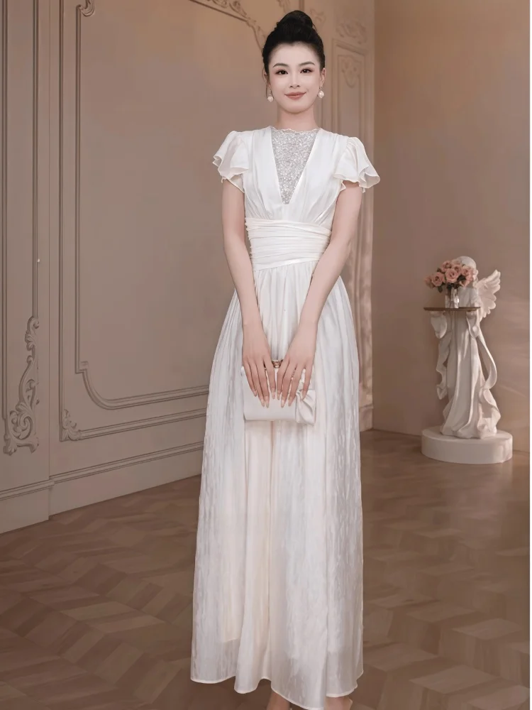 Ele Sexy Ladylike Long Dr Unique Beautiful Waist-Cut Gown Polied Appearance Casual Chic Polyester Fiber round Ne
Ele Sexy Ladylike Long Dr Unique Beautiful Waist-Cut Gown Polied Appearance Casual Chic Polyester Fiber round Ne