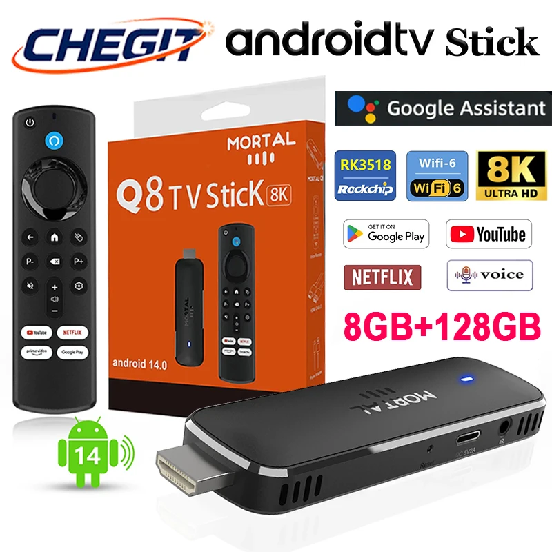 Q8 Android 14 Smart TV Box Wifi6 4-Core Support 8K Video Google Voice Assistant 8GB+128GB for Netfr Netflix YouTube Media Player
Q8 Android 14 Smart TV Box Wifi6 4-Core Support 8K Video Google Voice Assistant 8GB+128GB for Netfr Netflix YouTube Media Player