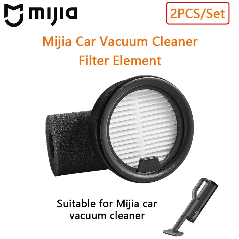 Original Mijia Car Vacuum Cleaner Filter Element 2PCS/Set 5 Layers of Filtration Sponge for Car Vacuum Cleaner Deep Dust Removal
Original Mijia Car Vacuum Cleaner Filter Element 2PCS/Set 5 Layers of Filtration Sponge for Car Vacuum Cleaner Deep Dust Removal