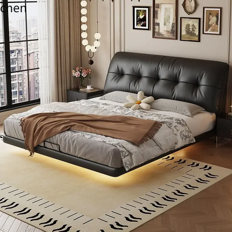 PYH Modern Minimalist Retro Style Master Bedroom Double Bed French Floating Bed Wood
PYH Modern Minimalist Retro Style Master Bedroom Double Bed French Floating Bed Wood