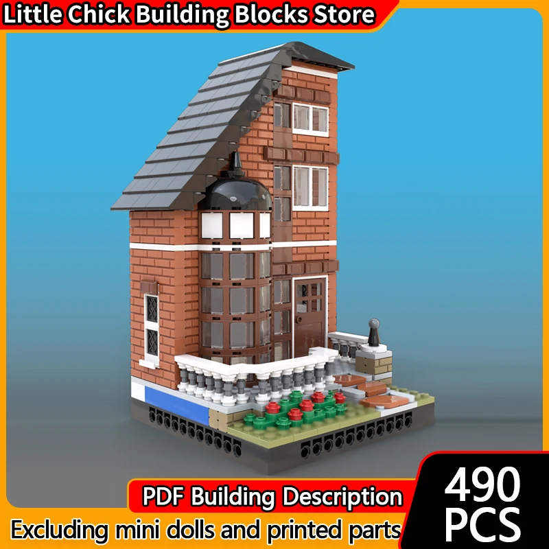 Модель City Street View MOC, строительные кирпичи, пригородный жилой модульный технологический детский праздничный подарок, сборка игрушек, костюм
Модель City Street View MOC, строительные кирпичи, пригородный жилой модульный технологический детский праздничный подарок, сборка игрушек, костюм