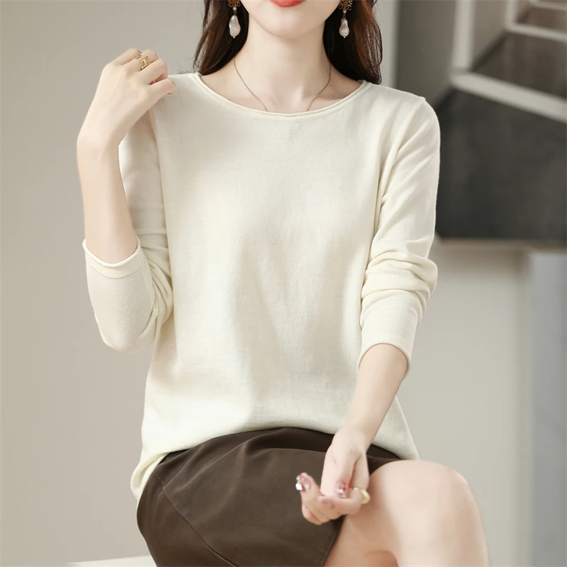 Весенне-осенний новый женский свитер из 100% хлопка, вязаный, повседневный, однотонный, с капюшоном, круглым вырезом, топ-пуловер
Весенне-осенний новый женский свитер из 100% хлопка, вязаный, повседневный, однотонный, с капюшоном, круглым вырезом, топ-пуловер