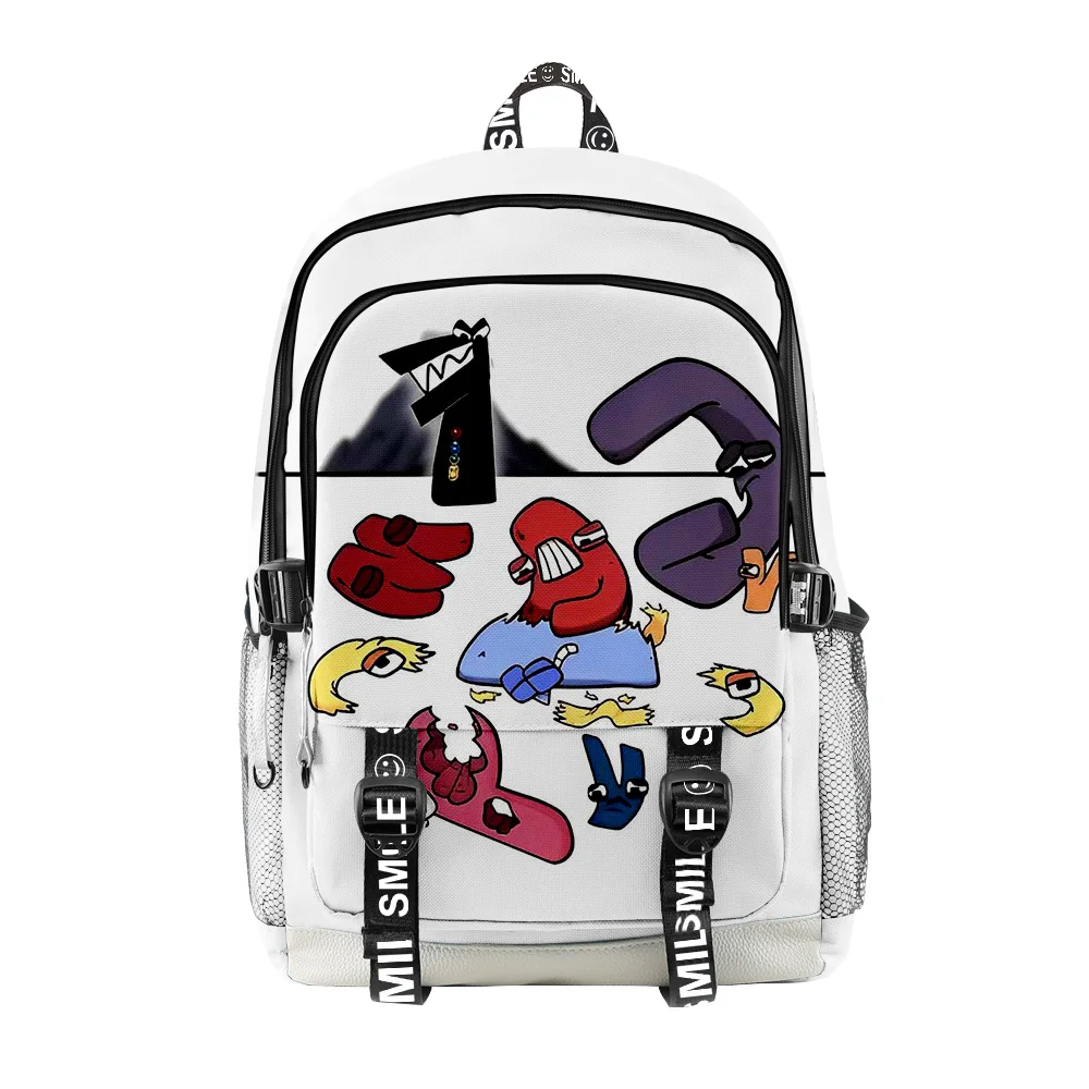 Cartoon Popular Alphabet Lore Student School Bags Unisex 3D Print Oxford Waterproof Notebook multifunction Travel Backpacks
Cartoon Popular Alphabet Lore Student School Bags Unisex 3D Print Oxford Waterproof Notebook multifunction Travel Backpacks