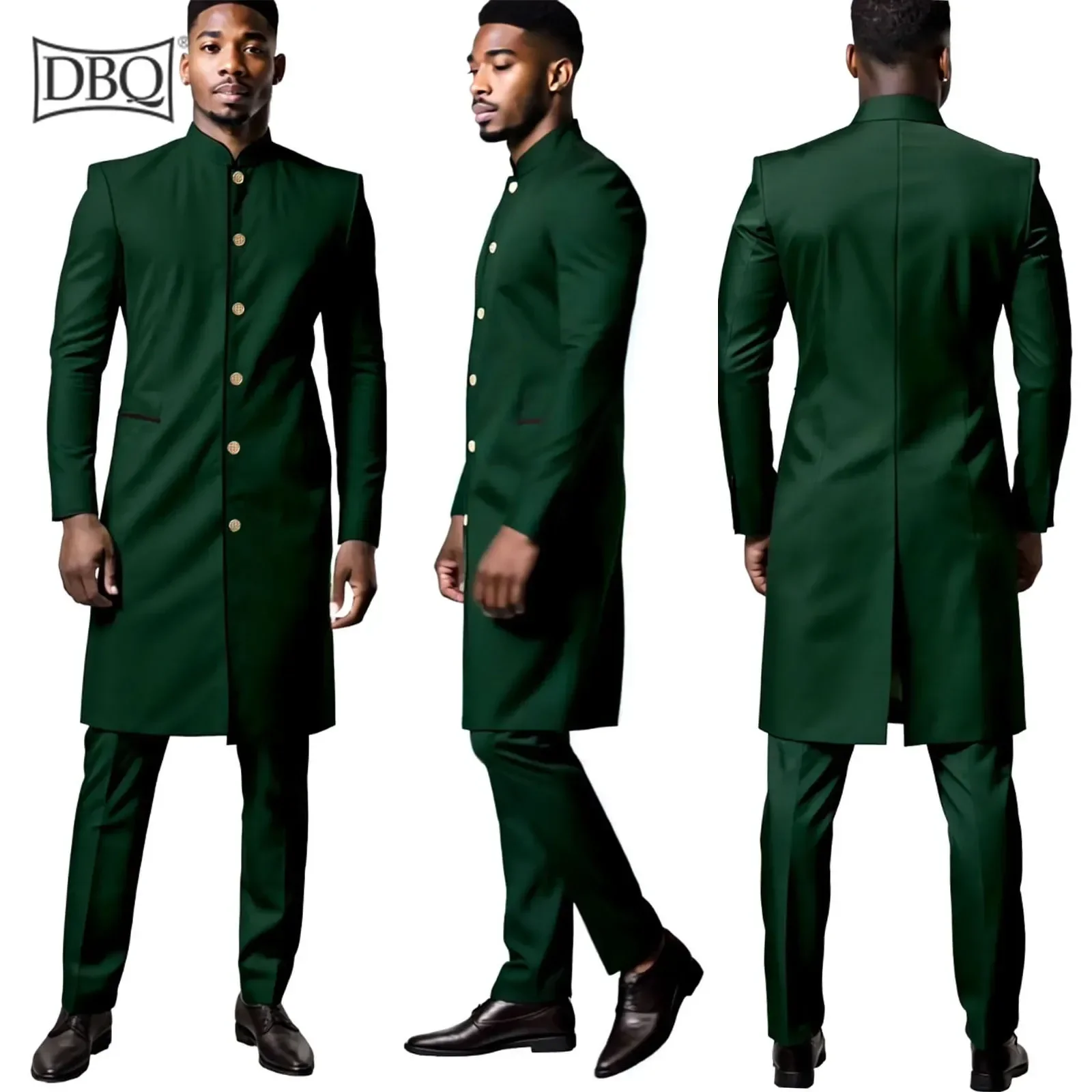 DBQ Men's Slim Fit 2 Piece Suit Single Breasted Blazer Jacket Pants Set Solid Suit African Clothes
DBQ Men's Slim Fit 2 Piece Suit Single Breasted Blazer Jacket Pants Set Solid Suit African Clothes