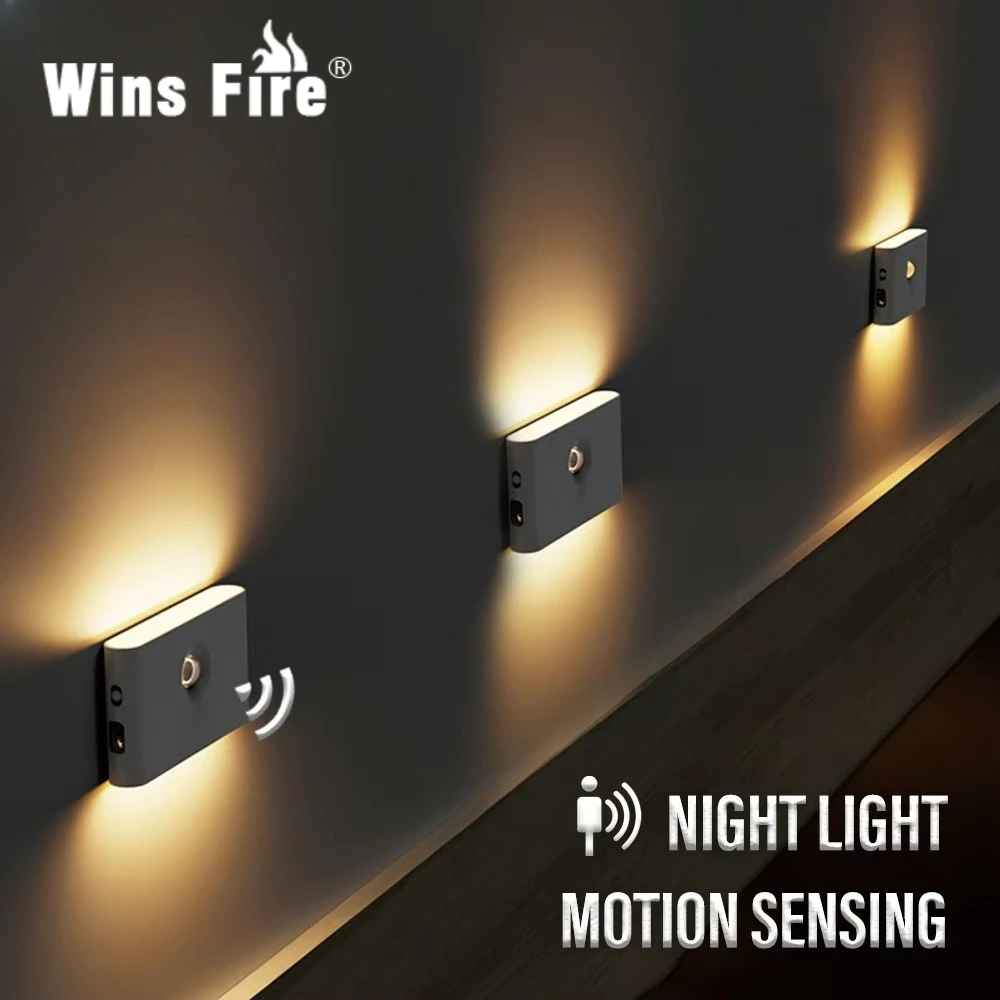 LED Induction Night Light Wireless USB Charging Human Body Induction Wall Light Bedroom Corridor Cabinet Bathroom Night Light
LED Induction Night Light Wireless USB Charging Human Body Induction Wall Light Bedroom Corridor Cabinet Bathroom Night Light