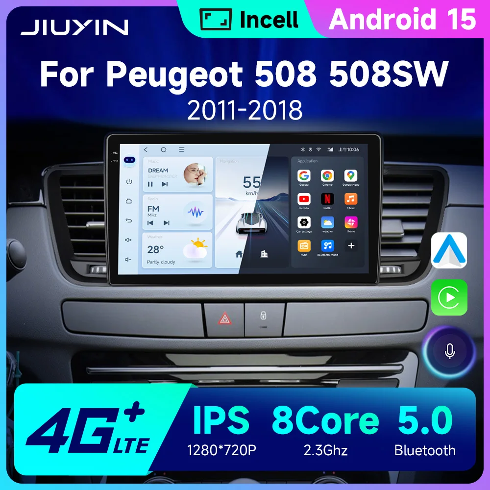 Android 15 Car Radio For Peugeot 508 2011 - 2018 Multimedia Player Stereo Navigation GPS Touch Screen Bluetooth 4G Wifi dvd
Android 15 Car Radio For Peugeot 508 2011 - 2018 Multimedia Player Stereo Navigation GPS Touch Screen Bluetooth 4G Wifi dvd