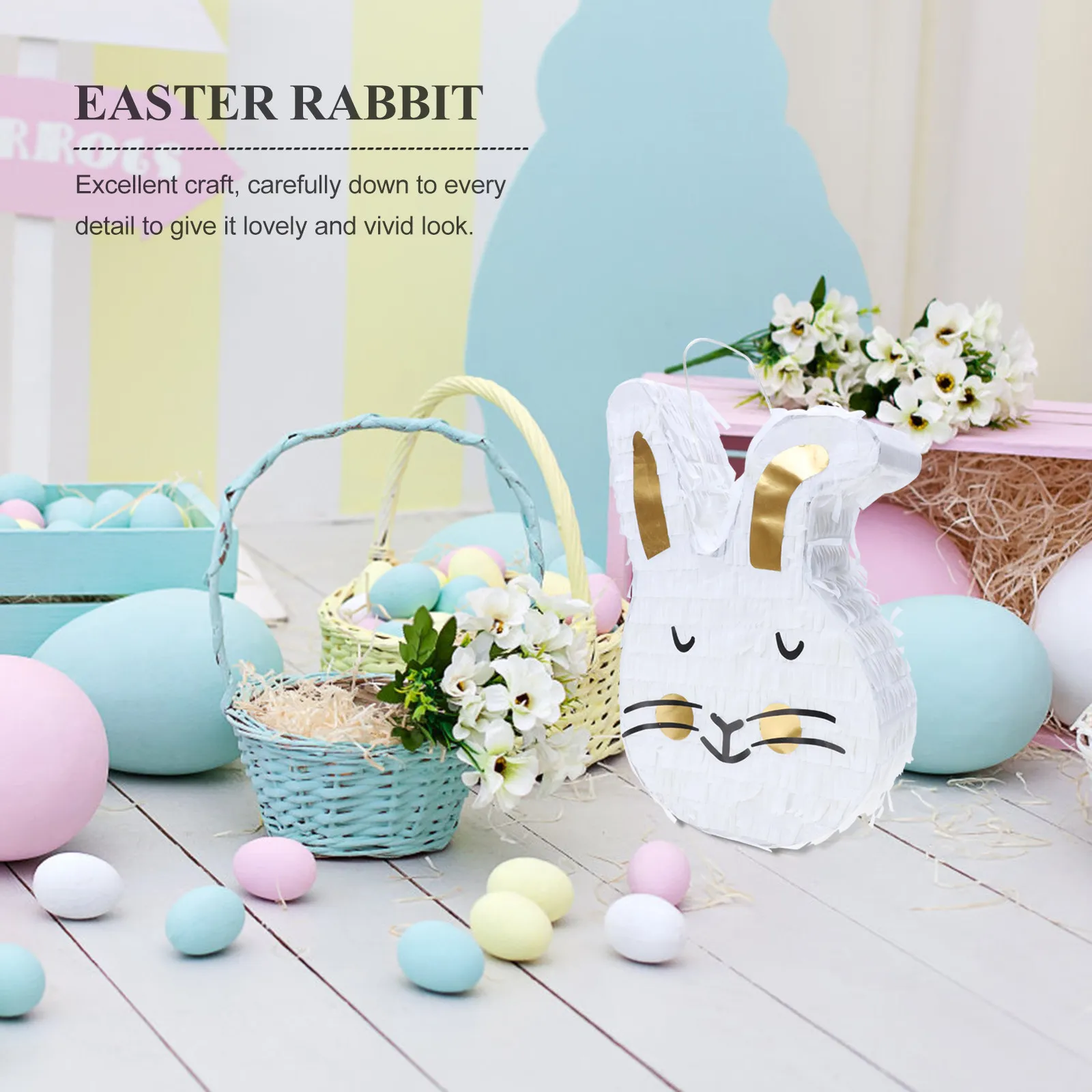 Rabbit Pinata Decoration Easter Party Paper Hanging Pendant Cartoon Bunny Piñata Home Wall Tree Door Window Lovely Design Bright
Rabbit Pinata Decoration Easter Party Paper Hanging Pendant Cartoon Bunny Piñata Home Wall Tree Door Window Lovely Design Bright