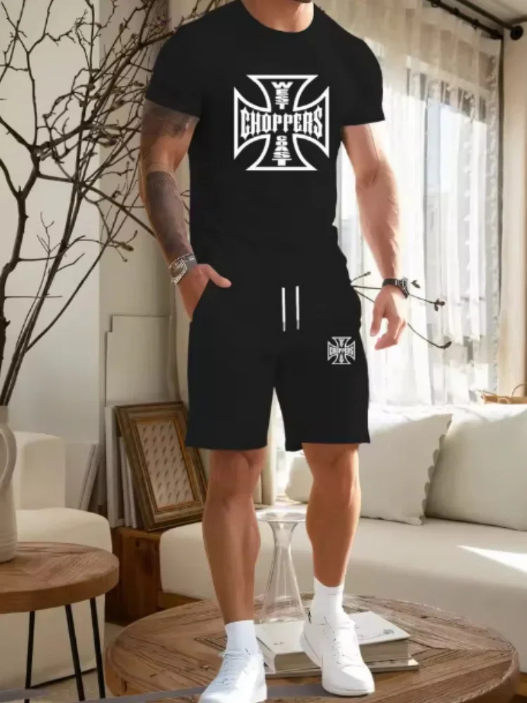 Men's Summer Suit Outdoor Tracksuits Casual Short Sleeve T-shirts Shorts 2 Piece Fashion Quick Dry Running Sports Sets
Men's Summer Suit Outdoor Tracksuits Casual Short Sleeve T-shirts Shorts 2 Piece Fashion Quick Dry Running Sports Sets