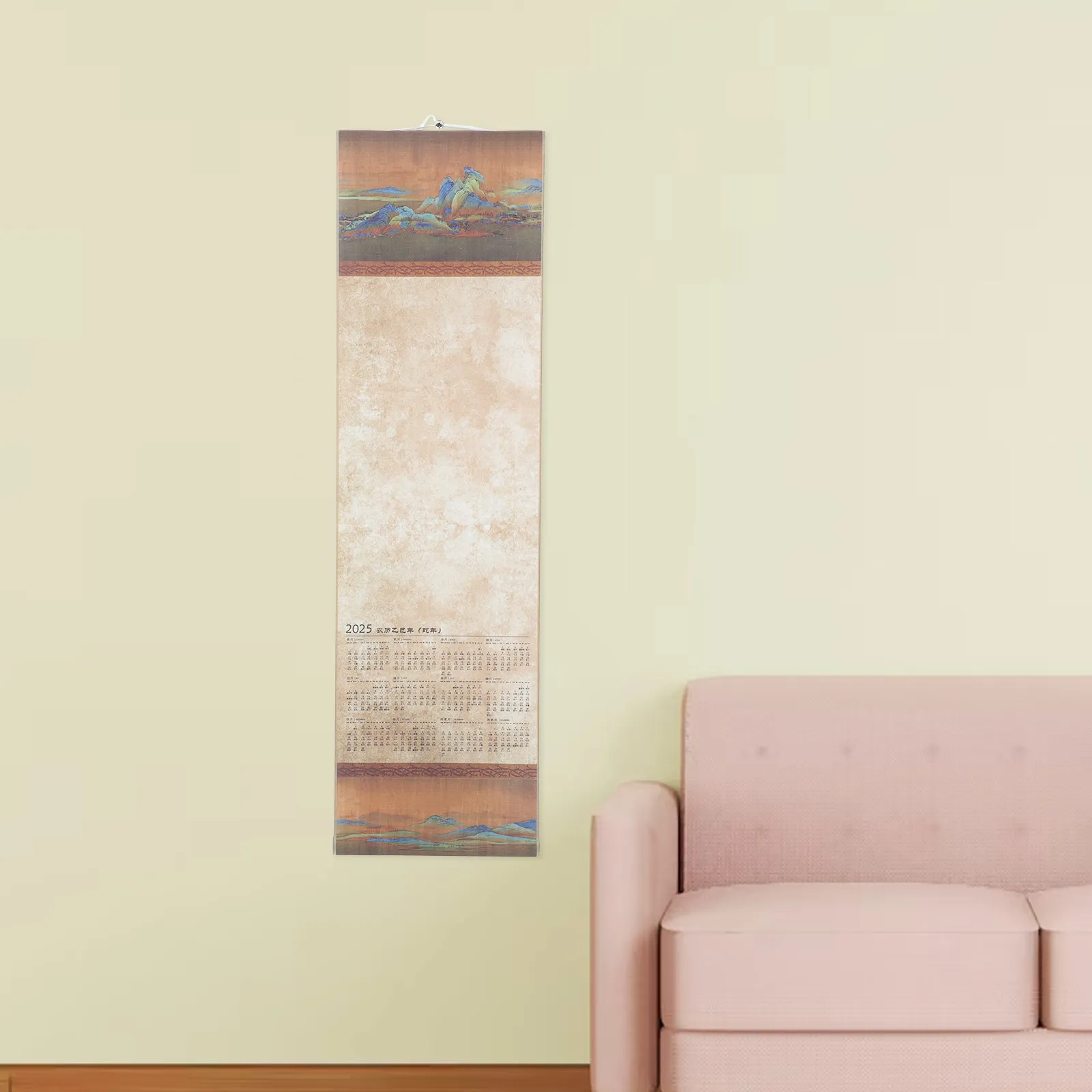 2025 Blank Hanging Scroll Calendar for Chinese Calligraphy Painting Writing Art Wall Decoration Retro Home Decor Multi-Function
2025 Blank Hanging Scroll Calendar for Chinese Calligraphy Painting Writing Art Wall Decoration Retro Home Decor Multi-Function