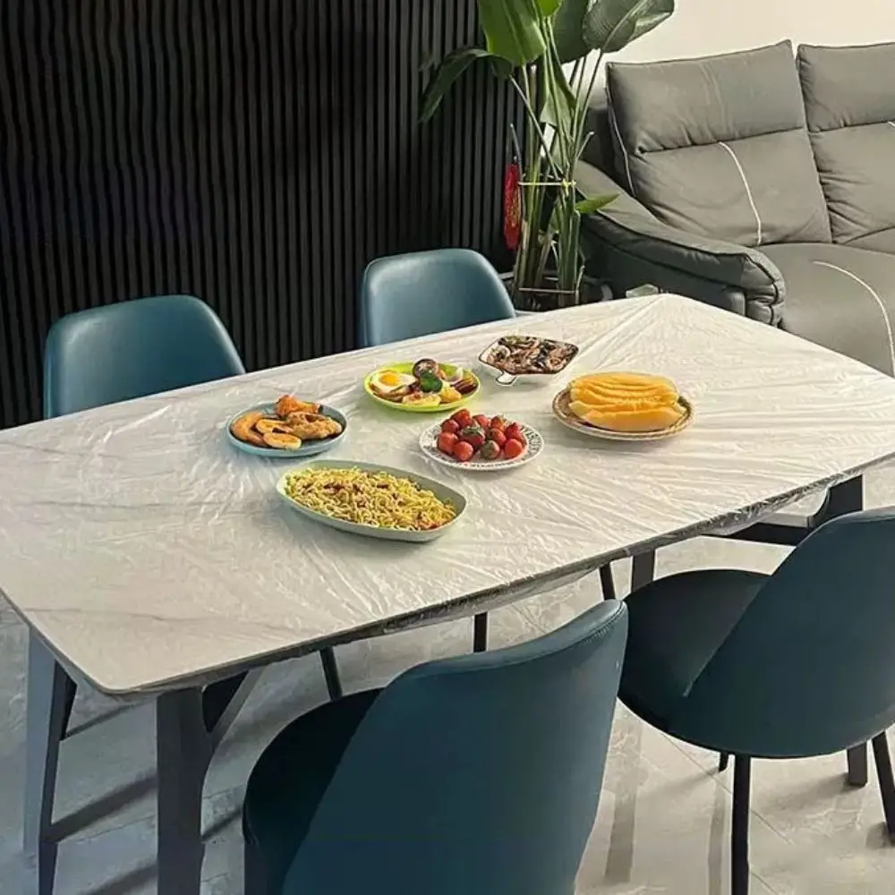 10Pcs/Pack Elastic Hem Disposable Tablecloth Round/Rectangular Universal Waterproof Table Cover Thickened Transparent
10Pcs/Pack Elastic Hem Disposable Tablecloth Round/Rectangular Universal Waterproof Table Cover Thickened Transparent