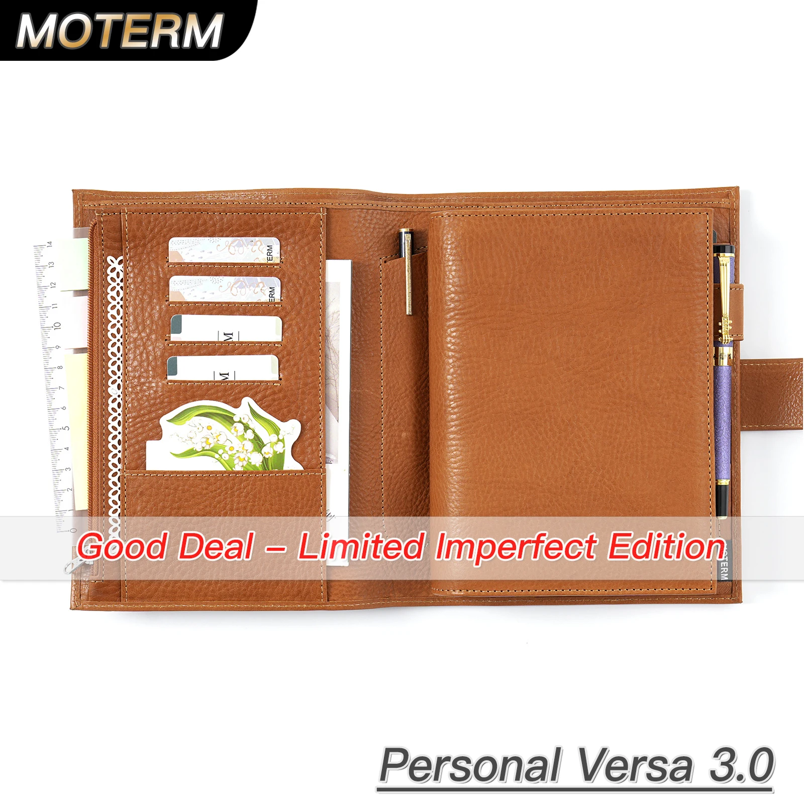Limited Imperfect Moterm Персональный планировщик с кольцами Versa 3.0, органайзер для блокнотов из натуральной кожи растительного дубления, журнал повестки дня
Limited Imperfect Moterm Персональный планировщик с кольцами Versa 3.0, органайзер для блокнотов из натуральной кожи растительного дубления, журнал повестки дня