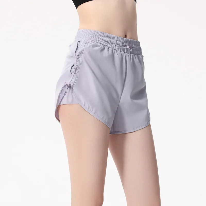 Fake Two Sports Shorts Women's Running Training Fitness Marathon High Waist Anti-walking Drawstring Shorts Summer New Models
Fake Two Sports Shorts Women's Running Training Fitness Marathon High Waist Anti-walking Drawstring Shorts Summer New Models