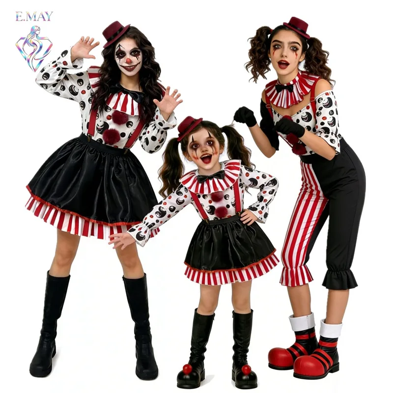 Halloween Parent-Child Clown Role-Playing Costume Circus Performance Clothes Children's Day Show Suit Family Entertainment
Halloween Parent-Child Clown Role-Playing Costume Circus Performance Clothes Children's Day Show Suit Family Entertainment