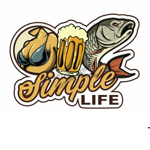 SIMPLE LIFE FISHING AND BEER Car Sticker Decal Man Cave Sticker , Bumper Stickers Popular Boating Camping 4x4
SIMPLE LIFE FISHING AND BEER Car Sticker Decal Man Cave Sticker , Bumper Stickers Popular Boating Camping 4x4