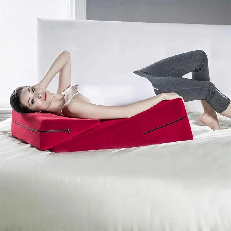 Triangle Pad, Sponge Pillow Intimacy Pillow, Multi Position Comfort Pillows, T-shaped Pillow Yoga Position Cushion
Triangle Pad, Sponge Pillow Intimacy Pillow, Multi Position Comfort Pillows, T-shaped Pillow Yoga Position Cushion