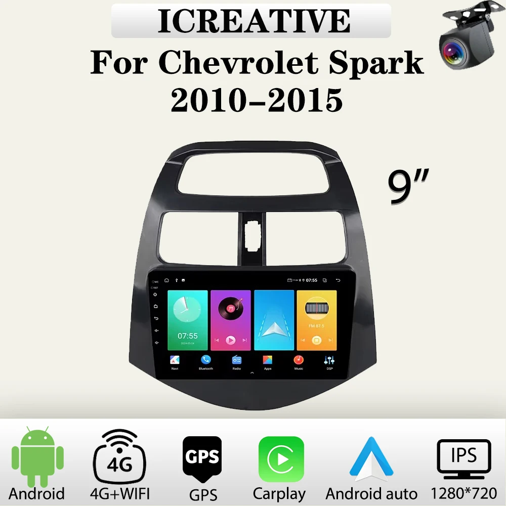 Car Radio Android for Chevrolet Spark 2010-2015 9'' Multimedia Carplay Player 2Din Car Stereo Autoradio Head Unit Navigation GPS
Car Radio Android for Chevrolet Spark 2010-2015 9'' Multimedia Carplay Player 2Din Car Stereo Autoradio Head Unit Navigation GPS