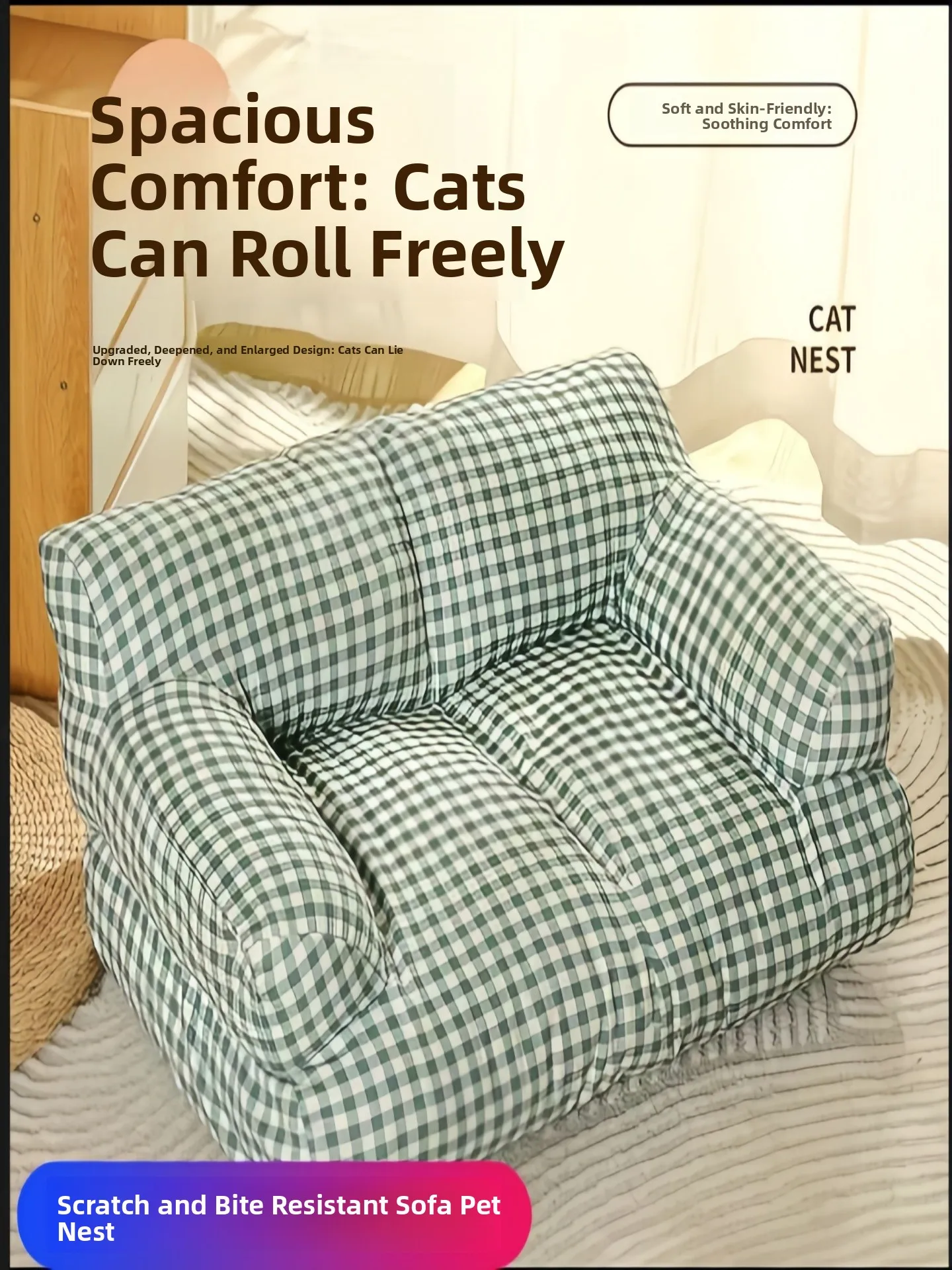 Универсальный всесезонный теплый лежак-подушка Princ Sle для собак с мягким хлопковым наполнителем
Универсальный всесезонный теплый лежак-подушка Princ Sle для собак с мягким хлопковым наполнителем