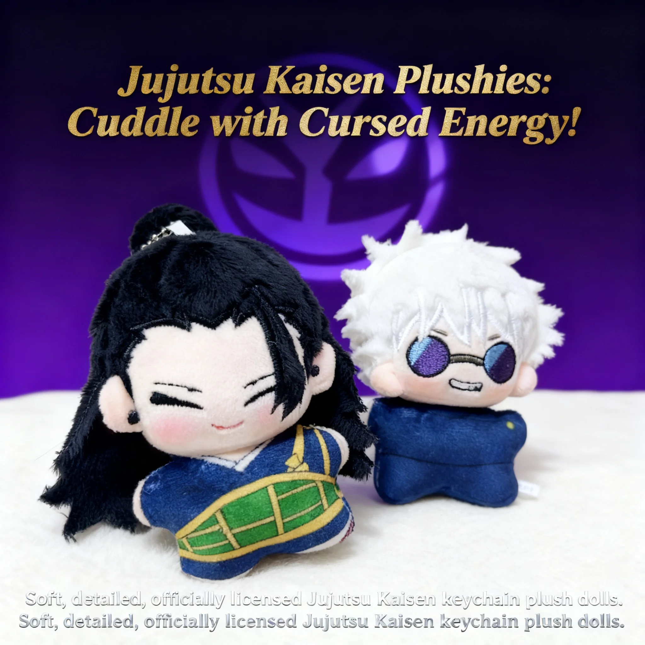 Плюшевая игрушка-брелок Jujutsu Kaisen: Годжо Сатору, Гето Сугуру, 10 см, подарок для девочек, аниме
Плюшевая игрушка-брелок Jujutsu Kaisen: Годжо Сатору, Гето Сугуру, 10 см, подарок для девочек, аниме
