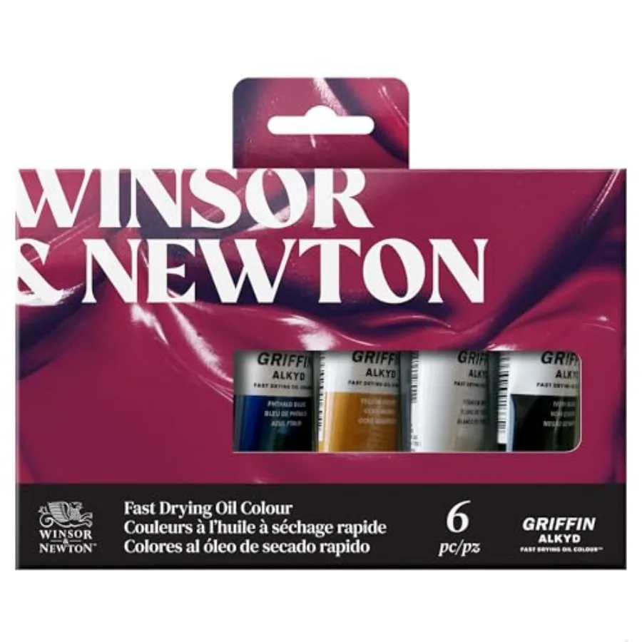 Griffin Alkyd Fast Drying Oil Paint, Beginners Set, 6 x 37ml Tubes
Griffin Alkyd Fast Drying Oil Paint, Beginners Set, 6 x 37ml Tubes