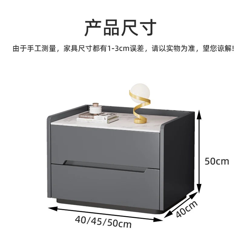 All solid wood lacquered rock slab bedside table, simple modern advanced bedroom home storage, bedside cabinet free installation
All solid wood lacquered rock slab bedside table, simple modern advanced bedroom home storage, bedside cabinet free installation
