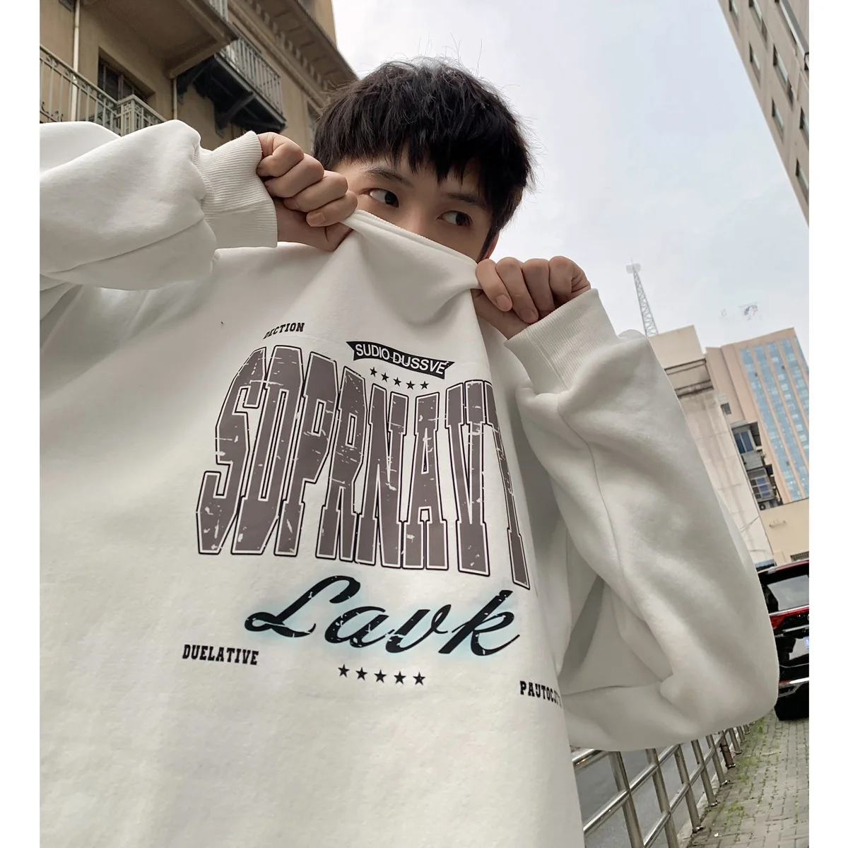 round Ne Sweatirt Men's Spring Autumn New Sle American Heavyweight Hoodie Youth Faion Casual Zipper ket Text Pattern
round Ne Sweatirt Men's Spring Autumn New Sle American Heavyweight Hoodie Youth Faion Casual Zipper ket Text Pattern
