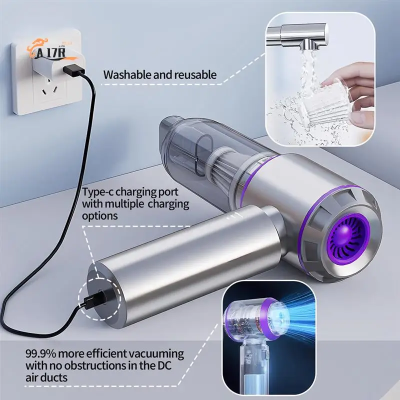 A17R-Car Vacuum Portable Cordless Mini Vacuum Cleaner Compressed Air Duster&Air Blower&Pump Hand Held Vacuum
A17R-Car Vacuum Portable Cordless Mini Vacuum Cleaner Compressed Air Duster&Air Blower&Pump Hand Held Vacuum