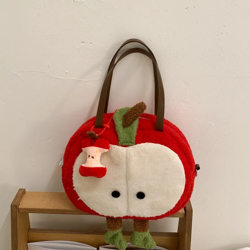Cartoon Cute Apple Shoulder Plush Computer Bag Apple Drawstring Backpack Backpack Large Capacity Backpack Christmas Gift
Cartoon Cute Apple Shoulder Plush Computer Bag Apple Drawstring Backpack Backpack Large Capacity Backpack Christmas Gift