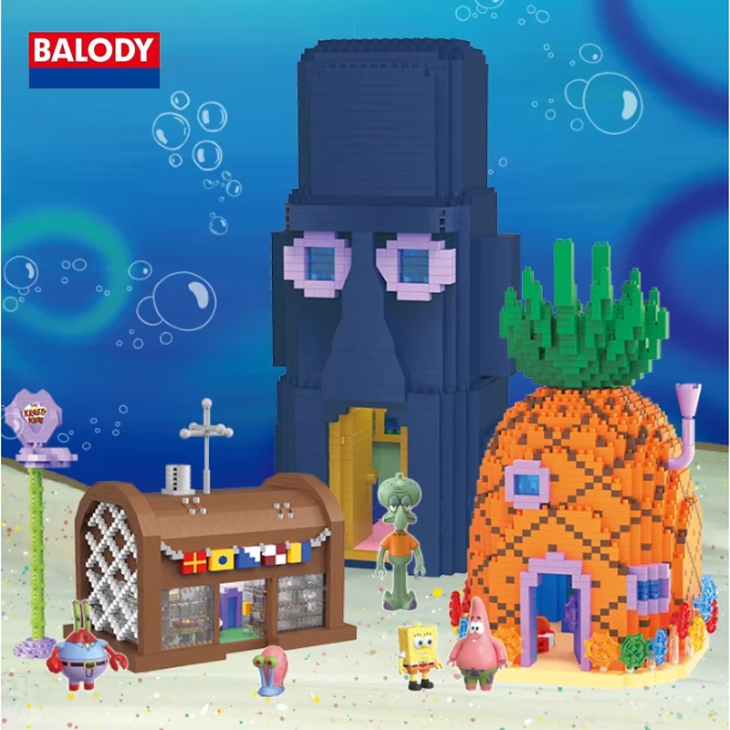BALODY Kawaii Губка Боб головоломка блоки аниме периферийное высокое уменьшение дом в форме ананаса Коллекционирование игрушек орнамент Рождественский подарок
BALODY Kawaii Губка Боб головоломка блоки аниме периферийное высокое уменьшение дом в форме ананаса Коллекционирование игрушек орнамент Рождественский подарок