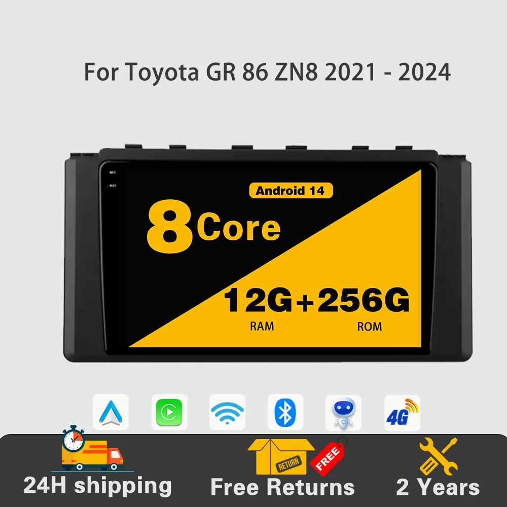 Android 14Car Radio Multimedia Video Player Navigation GPS Carplay Auto WIFI 5G No 2din DVD For Toyota GR 86 ZN8 2021 - 2024
Android 14Car Radio Multimedia Video Player Navigation GPS Carplay Auto WIFI 5G No 2din DVD For Toyota GR 86 ZN8 2021 - 2024