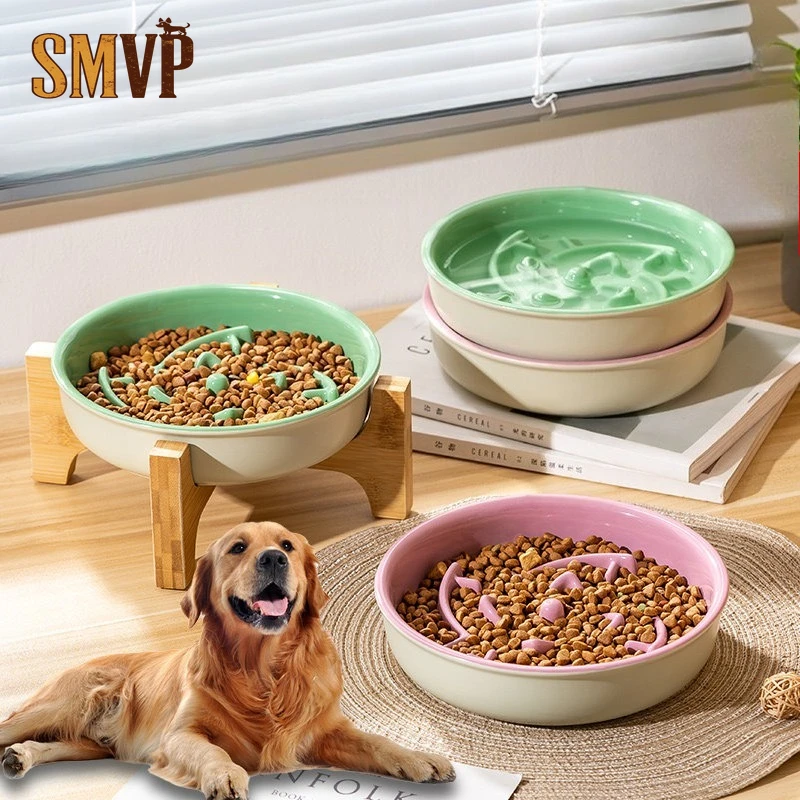 Ceramic Slow Feeder Dog Bowl with Bamboo Stand Anti Choking Interactive Pet Feeding Bowl for Medium Large Dogs Pet Bowl
Ceramic Slow Feeder Dog Bowl with Bamboo Stand Anti Choking Interactive Pet Feeding Bowl for Medium Large Dogs Pet Bowl