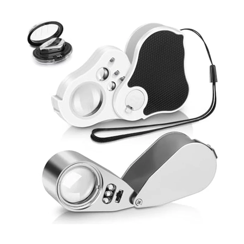 1Set Luminous Jewelry Ring 40X Jewelry Magnifying Glass Ring +UV Light LED Light, Suitable For Jewelry
1Set Luminous Jewelry Ring 40X Jewelry Magnifying Glass Ring +UV Light LED Light, Suitable For Jewelry