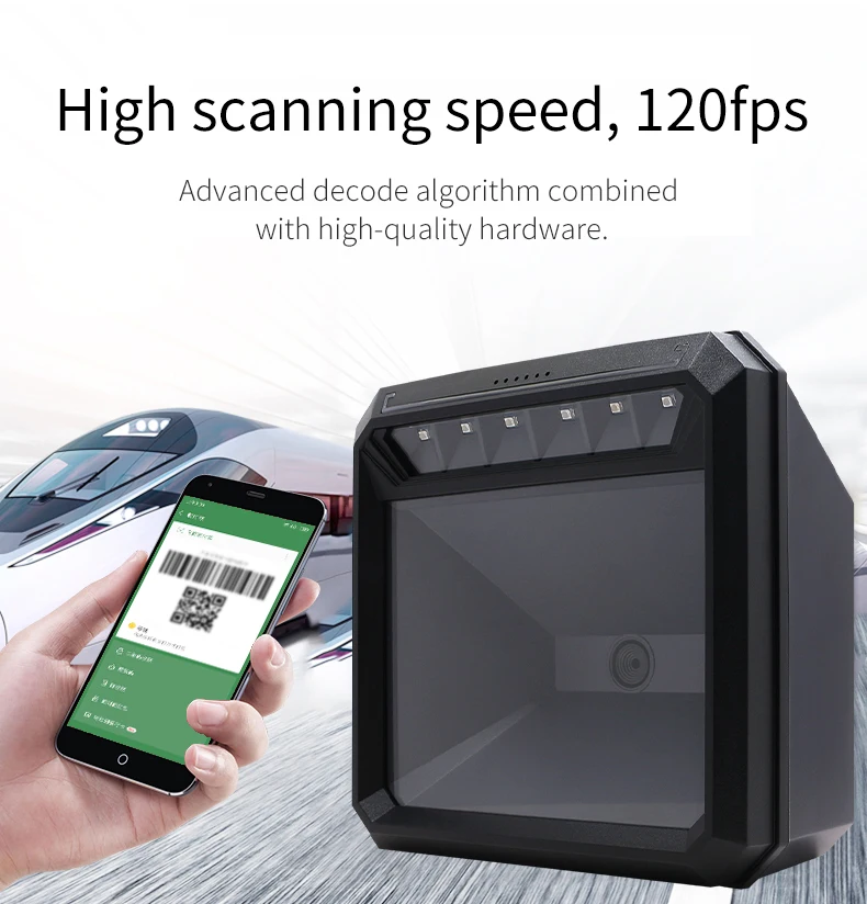 MP7000 2D Desktop Barcode Scanner USB Interface High Quality QR Code Scanning Machine in Stock