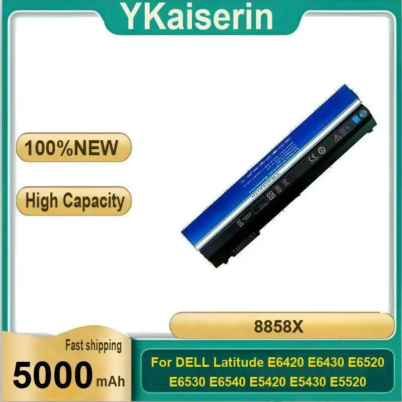 Laptop Battery 5000Mah For Dell Latitude E6420 E6430 E6520 E6530 E6540 E5420 E5430 E5520 E5530 8858X Portable
Laptop Battery 5000Mah For Dell Latitude E6420 E6430 E6520 E6530 E6540 E5420 E5430 E5520 E5530 8858X Portable
