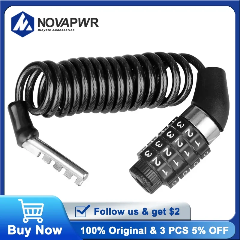 Bicycle Password Lock Steel Wire Helmet Lock Anti-Theft MTB Backpack Lock Portable Cycling Security Accessories
Bicycle Password Lock Steel Wire Helmet Lock Anti-Theft MTB Backpack Lock Portable Cycling Security Accessories