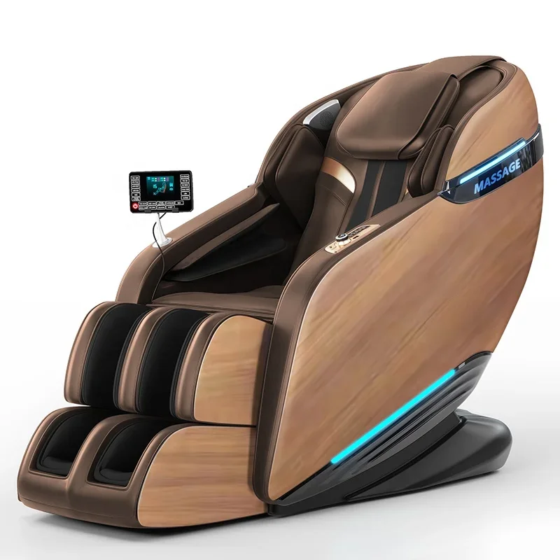Hot compress buttocks kneading heating sl track electric high end massage chair with heart rate detection
Hot compress buttocks kneading heating sl track electric high end massage chair with heart rate detection