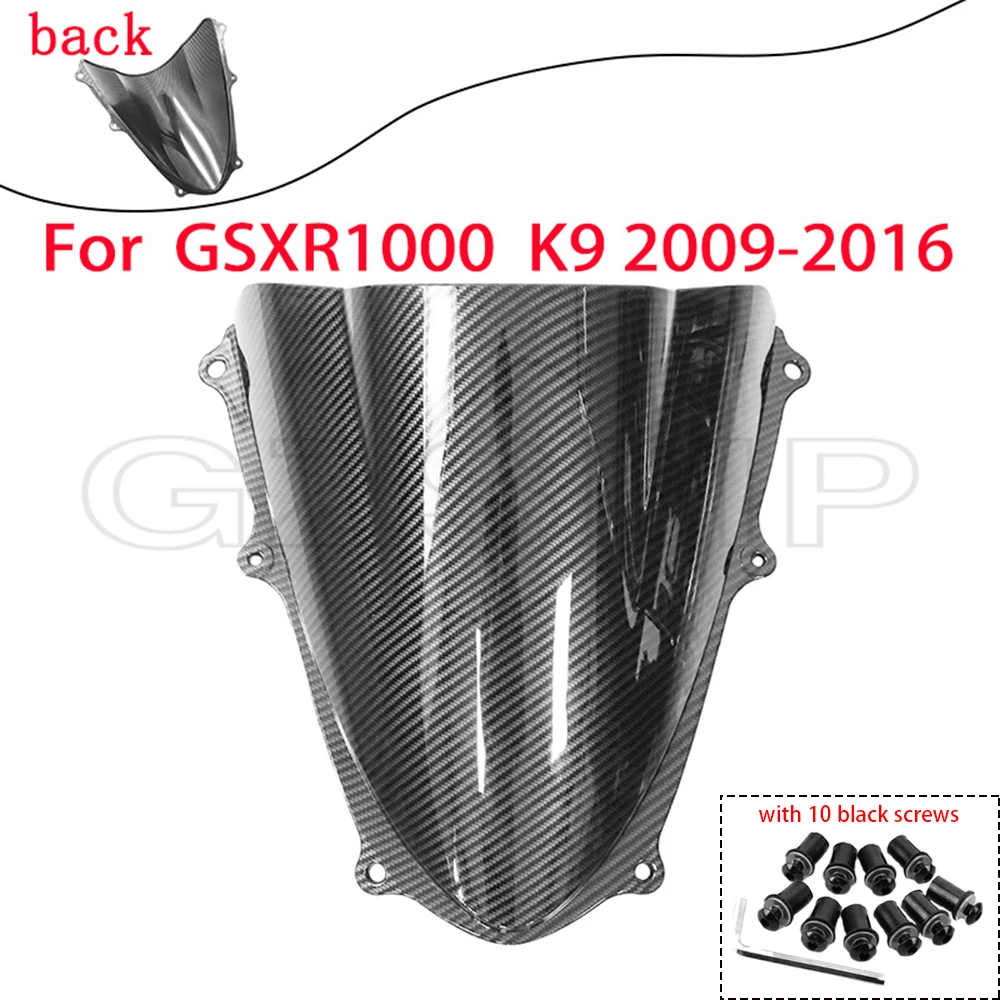 Fit for Suzuki GSXR 1000 K9 2009-2016 09 10 11 12 13 14 15 16 Carbon Fiber Pattern Motorcycle Screen Windshield WindScreen
Fit for Suzuki GSXR 1000 K9 2009-2016 09 10 11 12 13 14 15 16 Carbon Fiber Pattern Motorcycle Screen Windshield WindScreen