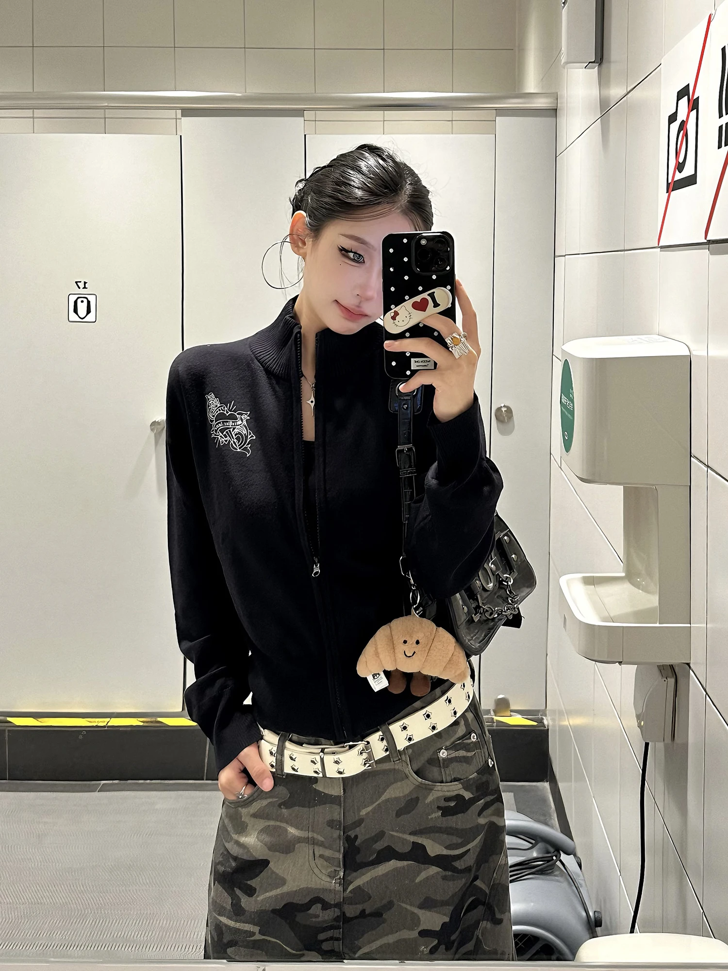 American Sle Letter Print Stand Collar Sweater Women's Loose Trendy ort Coat Autumn Faion Ba Print Zipper Closure
American Sle Letter Print Stand Collar Sweater Women's Loose Trendy ort Coat Autumn Faion Ba Print Zipper Closure