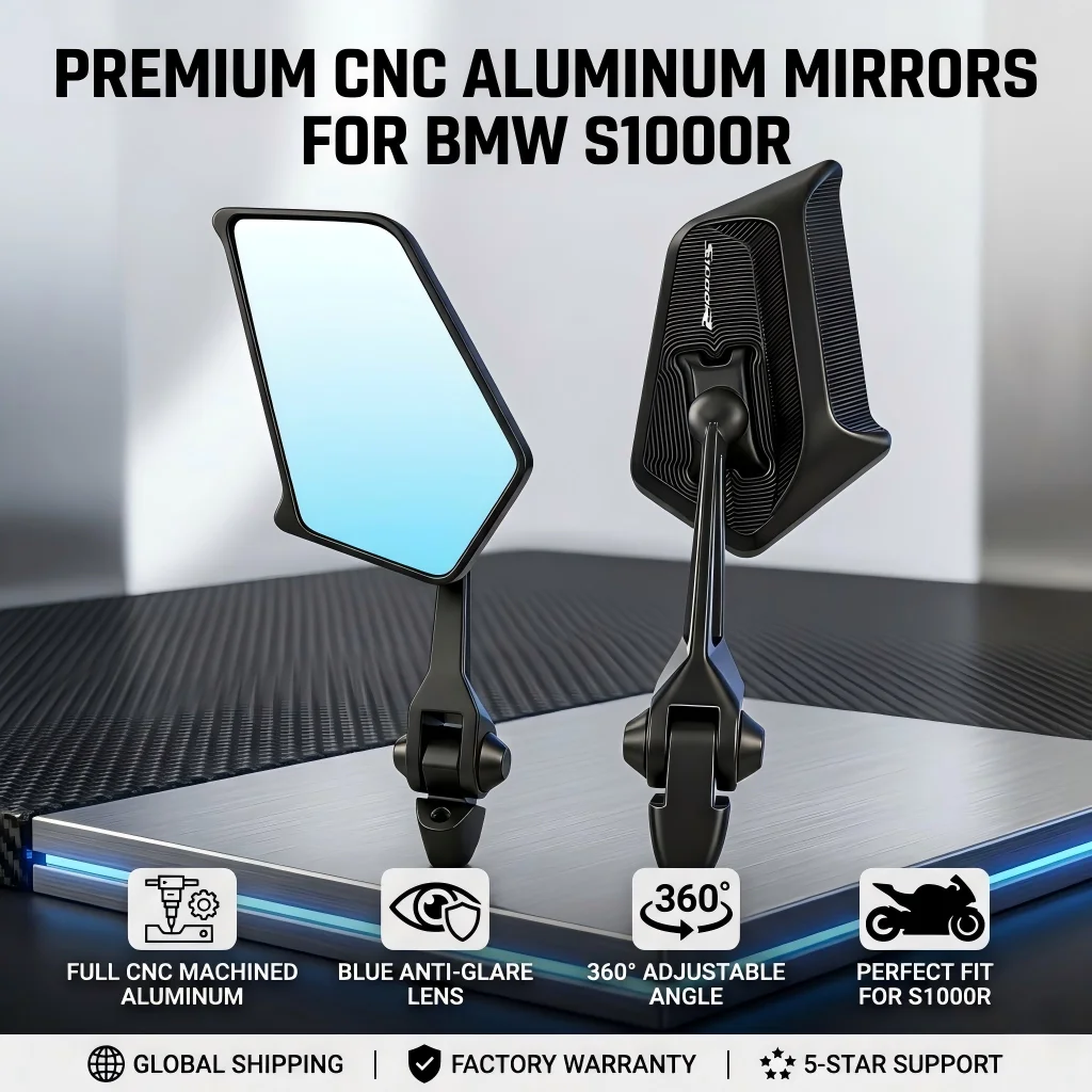Universal CNC All-Aluminum Motorcycle Mirrors Adjustable Folding Side Mirror For BMW S1000R S 1000 R Sport 2017-2020 2021 2022
Universal CNC All-Aluminum Motorcycle Mirrors Adjustable Folding Side Mirror For BMW S1000R S 1000 R Sport 2017-2020 2021 2022