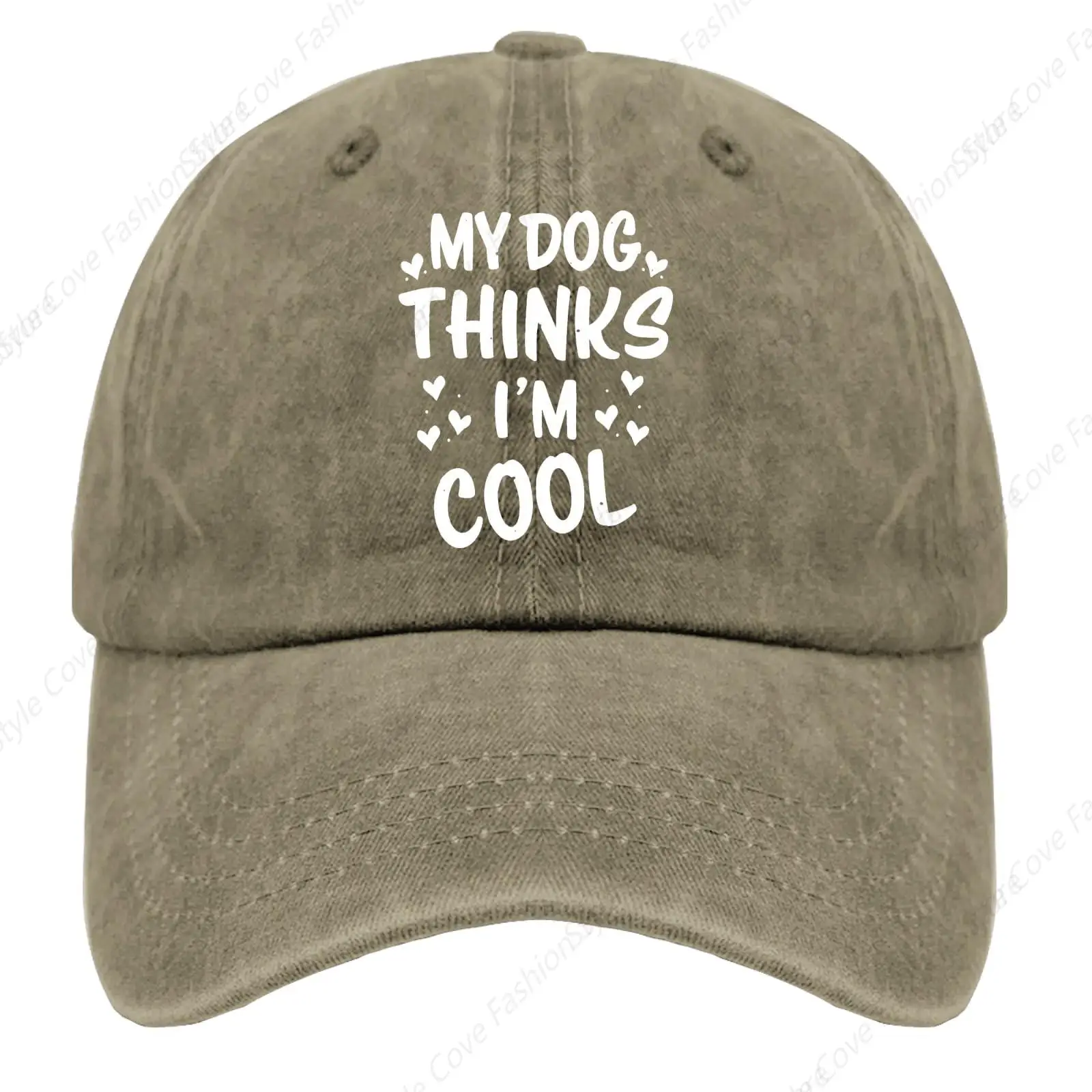 My Dog Thinks I'm Cool Caps Fashion Men Women Baseball Cap Adjustable Washed Denim Hat Breathable Hip Hop Sunshade Hat For Daily
My Dog Thinks I'm Cool Caps Fashion Men Women Baseball Cap Adjustable Washed Denim Hat Breathable Hip Hop Sunshade Hat For Daily