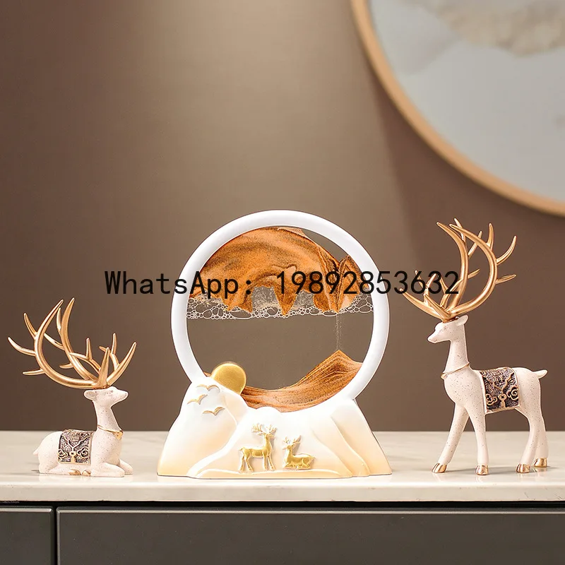 Lucky deer quicksand painting ornament - decorative piece for entryway, tv cabinet, new home, housewarming gift
Lucky deer quicksand painting ornament - decorative piece for entryway, tv cabinet, new home, housewarming gift