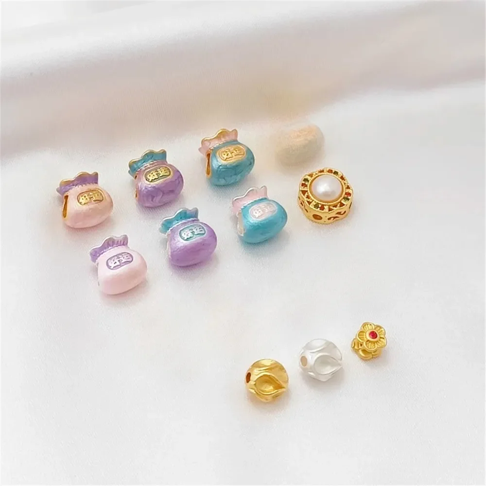 Silver 18K Sand Gold Copper Coin Good Luck Bag Bead, Handcrafted DIY Bracelet Pendant Jewelry Accessory
Silver 18K Sand Gold Copper Coin Good Luck Bag Bead, Handcrafted DIY Bracelet Pendant Jewelry Accessory