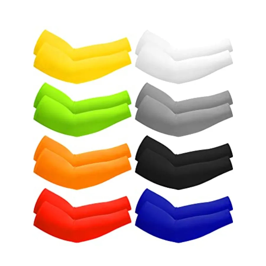 8 Pairs UV Sun Protection Cooling Arm Sleeves for Men Women Youth Silk Compression Arm Cover Breathable Outdoors Sport
8 Pairs UV Sun Protection Cooling Arm Sleeves for Men Women Youth Silk Compression Arm Cover Breathable Outdoors Sport