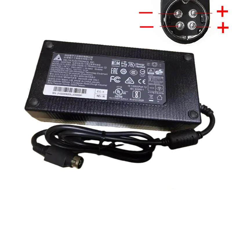 Genuine Delta DPS-150NB-1A 12V 12.5A 4PIN DPS-150AB-15 AC Adapter For PX150 EPOS PP-9635 Fec Aerpos AP-3615 RD9000PH01AK Charger
Genuine Delta DPS-150NB-1A 12V 12.5A 4PIN DPS-150AB-15 AC Adapter For PX150 EPOS PP-9635 Fec Aerpos AP-3615 RD9000PH01AK Charger