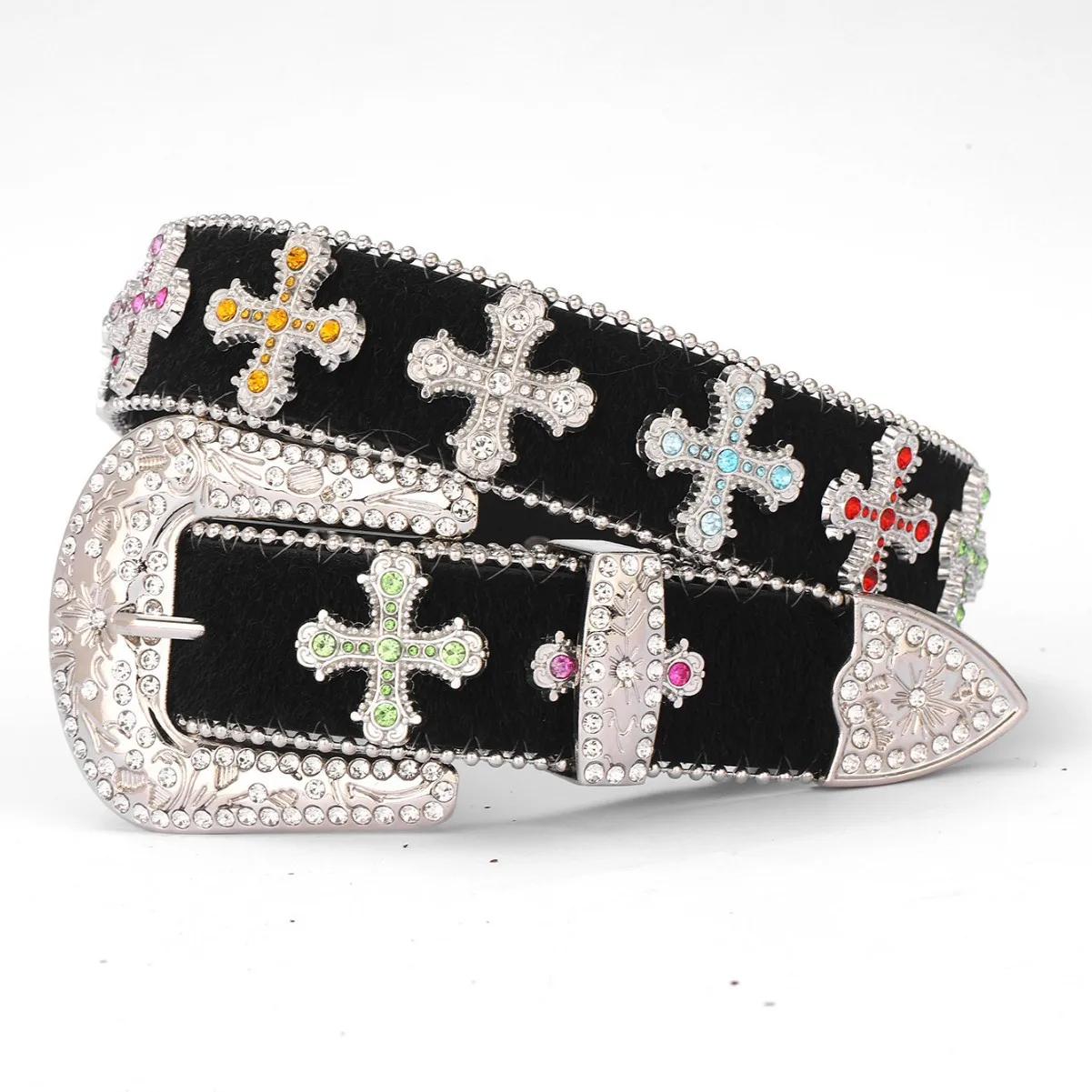 Designer Punk White Rhinestone Belt Western Cowboy Y2K Style Diamond Buckle Leather Strap Fashion Accessory for Jeans Men And
Designer Punk White Rhinestone Belt Western Cowboy Y2K Style Diamond Buckle Leather Strap Fashion Accessory for Jeans Men And