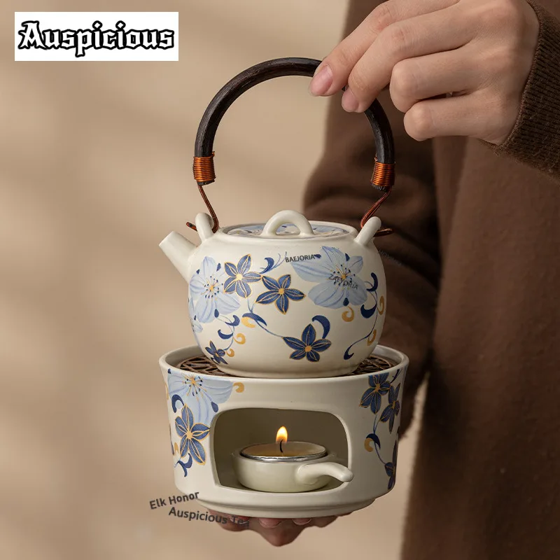Blue Lily Flower Tea Warmer Holder Candle Heater Stove Household Kettle Stand Baked Milk Jar Carbon Furnace Teaset Ornaments
Blue Lily Flower Tea Warmer Holder Candle Heater Stove Household Kettle Stand Baked Milk Jar Carbon Furnace Teaset Ornaments