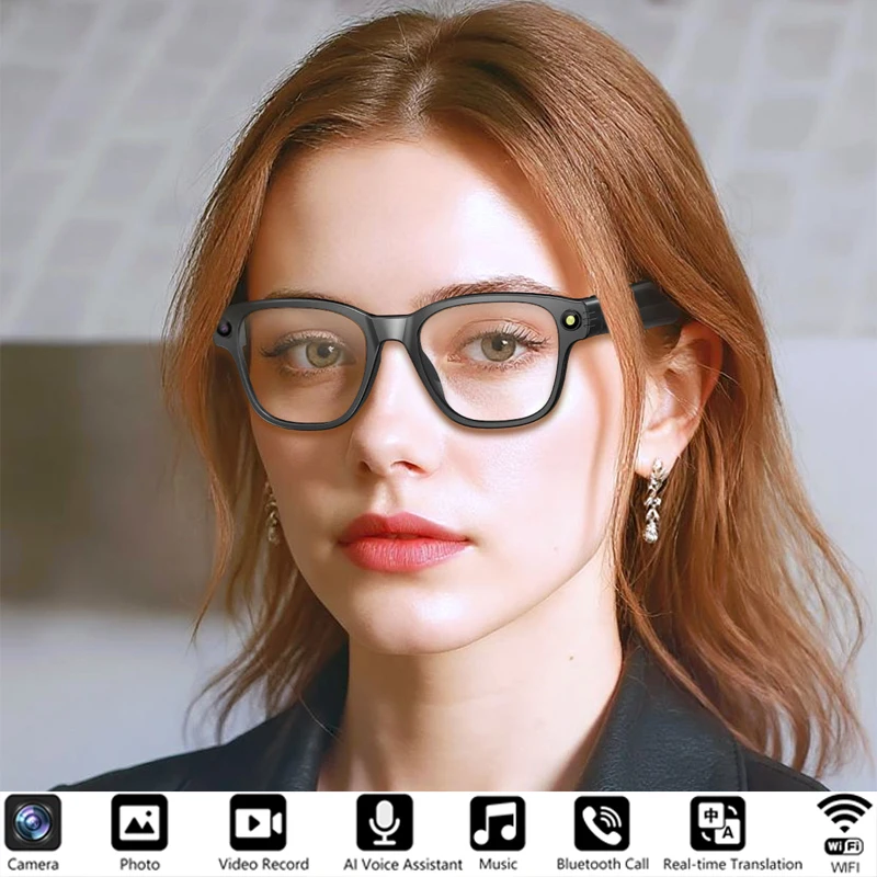 1200P HD AI Smart Glasses Chat GPT 8MP Camera Bluetooth Call 270Mah Battery Voice Assistant Control Smart Glasses For Men Women
1200P HD AI Smart Glasses Chat GPT 8MP Camera Bluetooth Call 270Mah Battery Voice Assistant Control Smart Glasses For Men Women