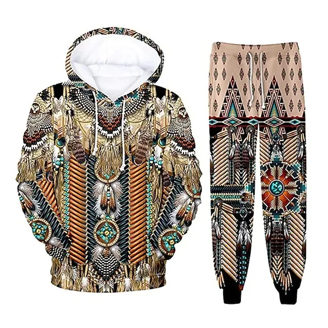 Bohemian Style Hoodies Pants Sets Wolf 3D Print Men Sweatshirts Sweatpants Outdoor Street Two Piece Suits Tracksuit Man Clothing
Bohemian Style Hoodies Pants Sets Wolf 3D Print Men Sweatshirts Sweatpants Outdoor Street Two Piece Suits Tracksuit Man Clothing
