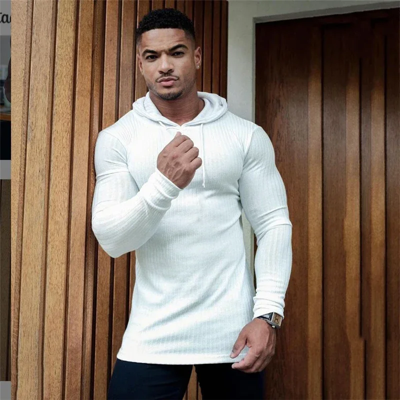 Men's Long Sleeve Hooded Sweaters Spring Autumn Pullovers T Shirt Simple Round Collar Clothing Slim Cool Loose Male Shirts
Men's Long Sleeve Hooded Sweaters Spring Autumn Pullovers T Shirt Simple Round Collar Clothing Slim Cool Loose Male Shirts