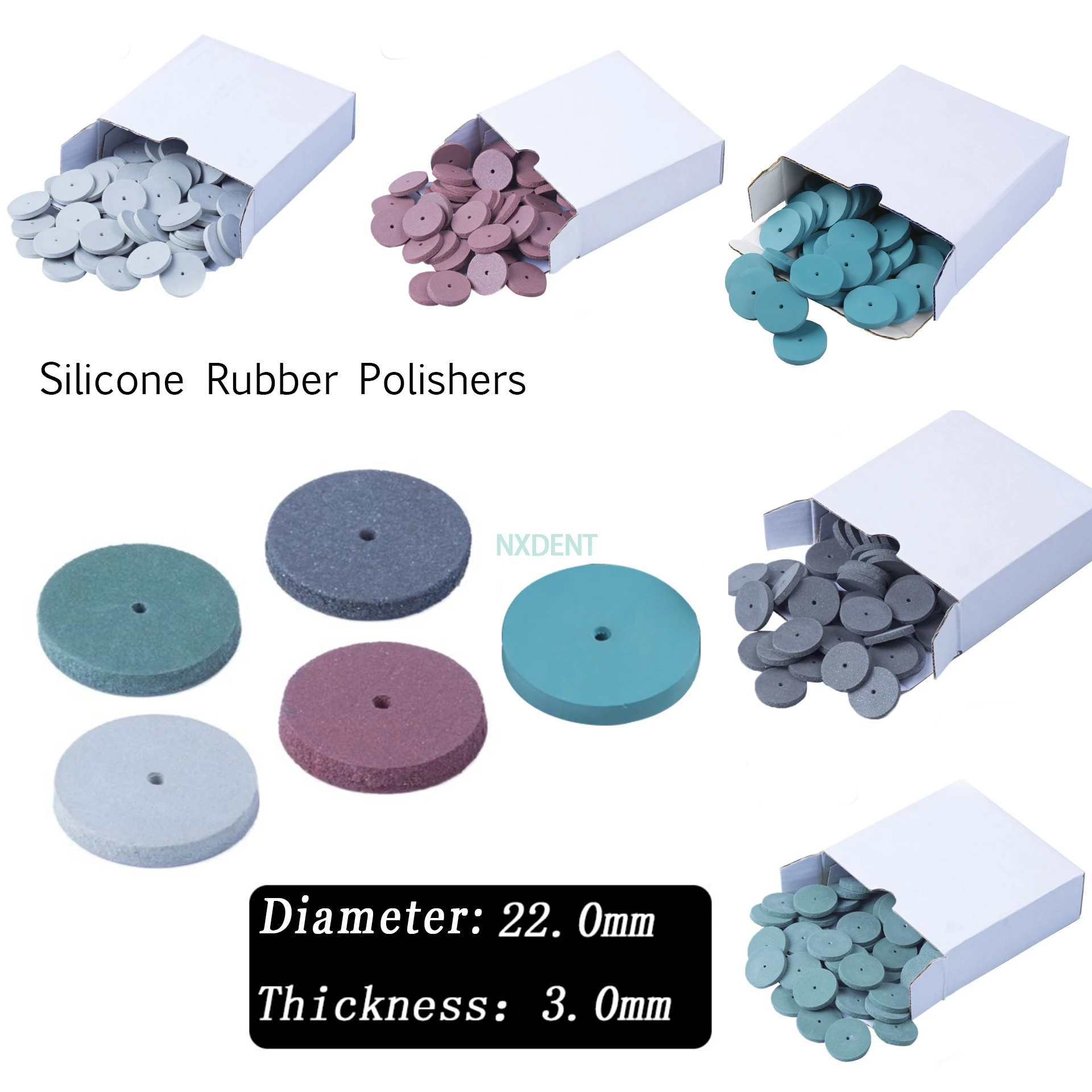 100Pcs High Quality Assorted Dental Lab Polishing Wheels Burs Silicone Rubber Polishers - 5 Colors
100Pcs High Quality Assorted Dental Lab Polishing Wheels Burs Silicone Rubber Polishers - 5 Colors