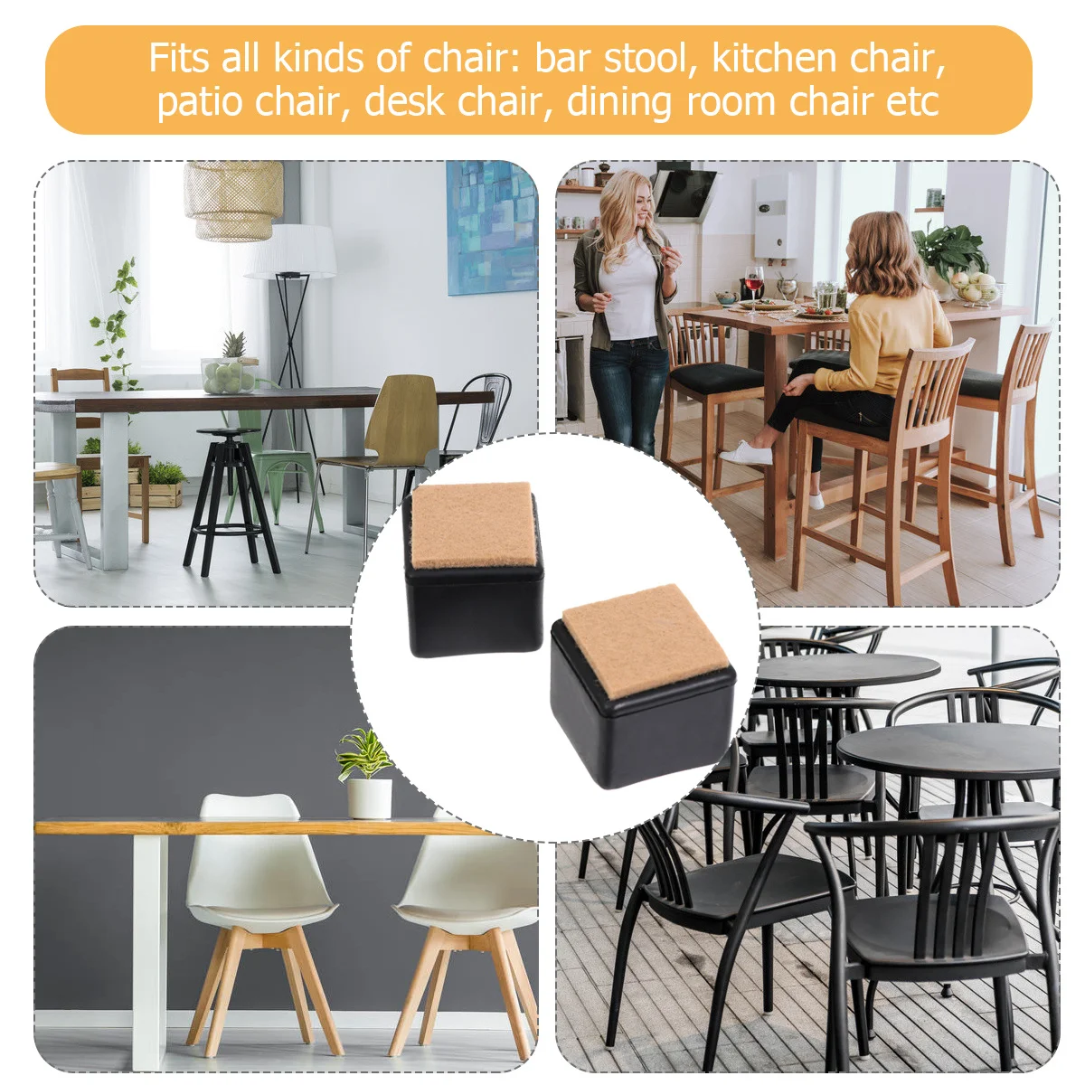 20 шт. Защитные накладки на ножки стульев и столов, противоскользящие, для защиты пола, для деревянных, ламинированных, плиточных и виниловых полов, бесшумные
20 шт. Защитные накладки на ножки стульев и столов, противоскользящие, для защиты пола, для деревянных, ламинированных, плиточных и виниловых полов, бесшумные